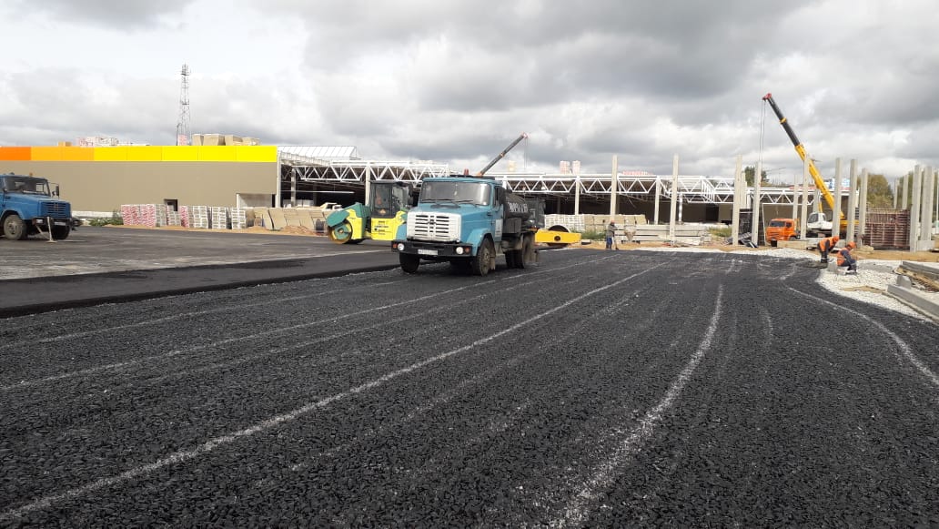 финишное покрытие парковки